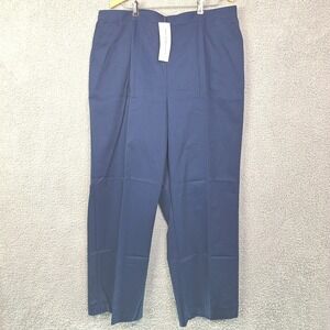 Alfred Dunner Pants Womens 22W Navy Blue Bon Voyage Proportioned Medium Stretch